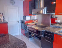 indoor, kitchen, home appliance, wall, countertop, cabinetry, floor, sink, oven